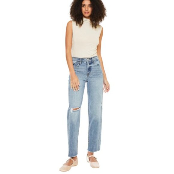 KanCan Georgiana Ultra High Rise 90s Boyfriend Fit Casual Jeans KC9370 Size 9/28 - Picture 1 of 13